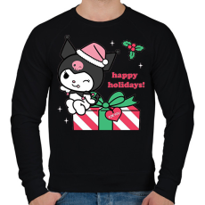 PRINTFASHION karácsonyi kuromi - Férfi pulóver - Fekete