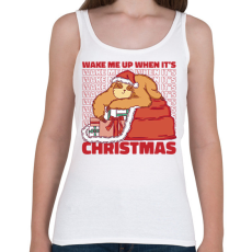 PRINTFASHION Karácsonyi lajhár - Női atléta - Fehér