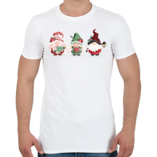 PRINTFASHION Karácsonyi manók - Férfi póló - Fehér férfi póló