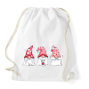 PRINTFASHION karácsonyi manók - Sportzsák, Tornazsák - Fehér