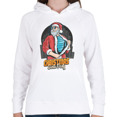 PRINTFASHION Karácsonyi party  - Női kapucnis pulóver - Fehér