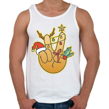 PRINTFASHION Karácsonyi peace - Férfi atléta - Fehér atléta, trikó