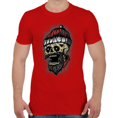 PRINTFASHION Karácsonyi rémálom - Férfi póló - Piros