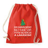 PRINTFASHION Karácsonyi rezsicsökkentés 4 - Sportzsák, Tornazsák - Piros