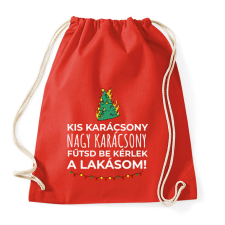 PRINTFASHION Karácsonyi rezsicsökkentés 4 - Sportzsák, Tornazsák - Piros tornazsák