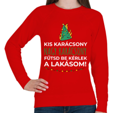 PRINTFASHION Karácsonyi rezsicsökkentés 5 - Női pulóver - Piros