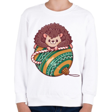 PRINTFASHION Karácsonyi sün - Gyerek pulóver - Fehér