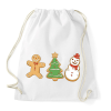 PRINTFASHION Karácsonyi sütik - Sportzsák, Tornazsák - Fehér