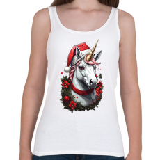 PRINTFASHION Karácsonyi unikornis - Női atléta - Fehér