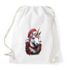 PRINTFASHION Karácsonyi unikornis - Sportzsák, Tornazsák - Fehér