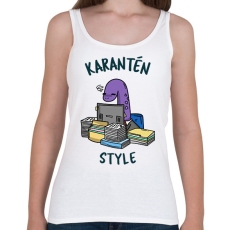 PRINTFASHION KARANTEN - Női atléta - Fehér