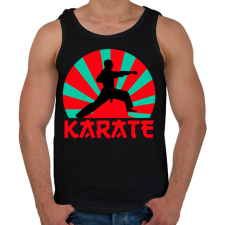 PRINTFASHION KARATE - Férfi atléta - Fekete atléta, trikó