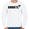 PRINTFASHION KARATE - Férfi pulóver - Fehér