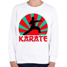 PRINTFASHION KARATE - Gyerek pulóver - Fehér