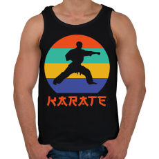 PRINTFASHION Karate - Harcművészet - Férfi atléta - Fekete
