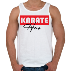 PRINTFASHION Karate hero - Férfi atléta - Fehér