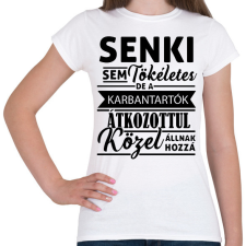 PRINTFASHION Karbantartók - Női póló - Fehér női póló