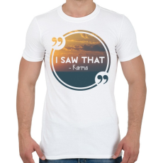 PRINTFASHION Karma - Férfi póló - Fehér