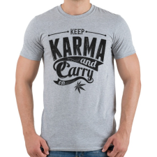PRINTFASHION Karma - Férfi póló - Sport szürke férfi póló