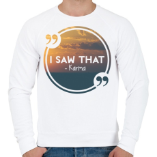 PRINTFASHION Karma - Férfi pulóver - Fehér