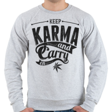 PRINTFASHION Karma - Férfi pulóver - Sport szürke