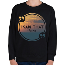 PRINTFASHION Karma - Gyerek pulóver - Fekete