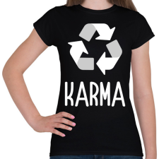PRINTFASHION karma - Női póló - Fekete női póló