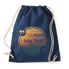 PRINTFASHION Karma - Sportzsák, Tornazsák - Sötétkék tornazsák