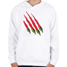 PRINTFASHION Karmok - Gyerek kapucnis pulóver - Fehér