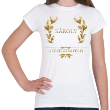 PRINTFASHION Károly - Női póló - Fehér női póló
