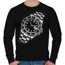 PRINTFASHION Karóra - Férfi pulóver - Fekete férfi pulóver, kardigán