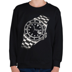 PRINTFASHION Karóra - Gyerek pulóver - Fekete