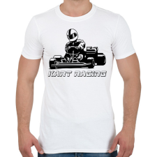 PRINTFASHION Kart racing - Férfi póló - Fehér férfi póló