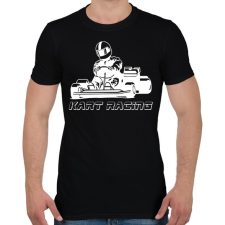 PRINTFASHION Kart racing - Férfi póló - Fekete férfi póló