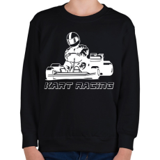 PRINTFASHION Kart racing - Gyerek pulóver - Fekete