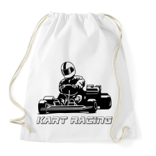 PRINTFASHION Kart racing - Sportzsák, Tornazsák - Fehér tornazsák
