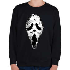 PRINTFASHION Kaszás arca - Gyerek pulóver - Fekete gyerek pulóver, kardigán