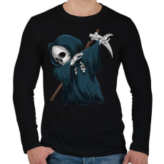 PRINTFASHION Kaszás dabbing - Férfi hosszú ujjú póló - Fekete