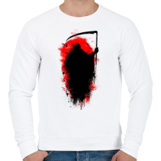 PRINTFASHION Kaszás - Férfi pulóver - Fehér