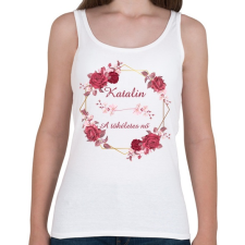 PRINTFASHION Katalin - Női atléta - Fehér női trikó