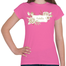 PRINTFASHION Katalin - Női póló - Rózsaszín női póló