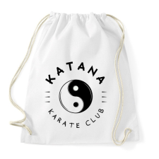 PRINTFASHION Katana karate club - Sportzsák, Tornazsák - Fehér tornazsák