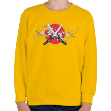 PRINTFASHION Katanas - Gyerek pulóver - Sárga gyerek pulóver, kardigán