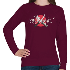 PRINTFASHION Katanas - Női pulóver - Bordó