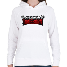 PRINTFASHION Katarina - Női kapucnis pulóver - Fehér