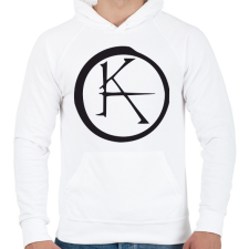 PRINTFASHION katet1 - Férfi kapucnis pulóver - Fehér férfi pulóver, kardigán