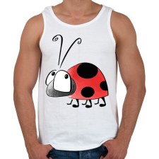 PRINTFASHION katicabogár  - Férfi atléta - Fehér atléta, trikó