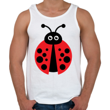 PRINTFASHION Katicabogár  - Férfi atléta - Fehér atléta, trikó