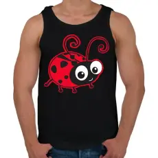 PRINTFASHION Katicabogár  - Férfi atléta - Fekete
