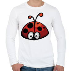 PRINTFASHION katicabogár  - Férfi hosszú ujjú póló - Fehér